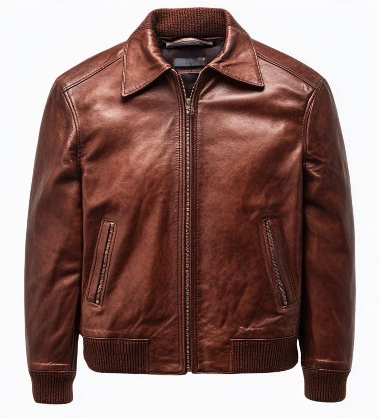 Men's Vintage Brown Trucker Bomber Real Leather Jacket By Leather Chloride