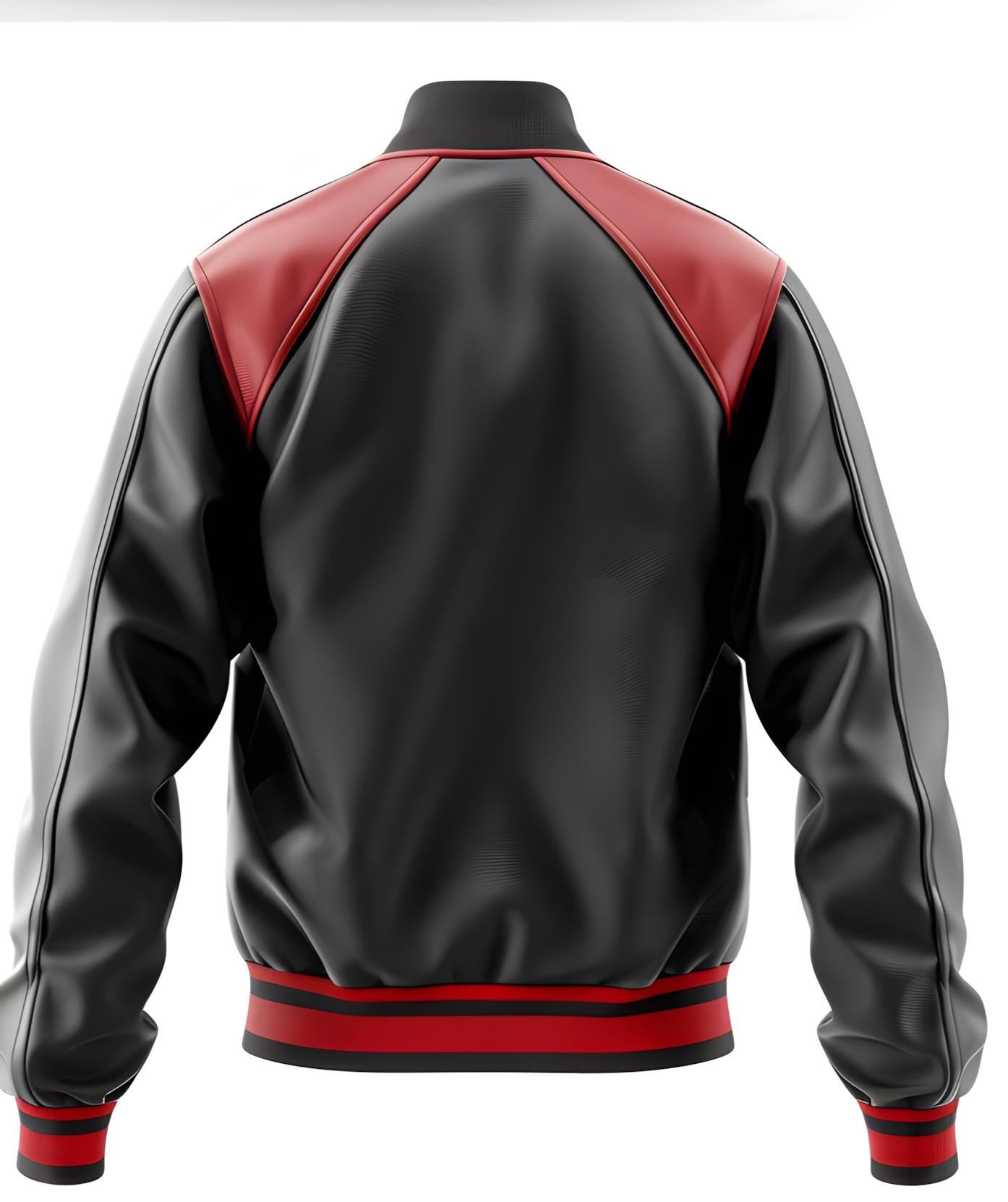 Men's Grey Red Sheepskin Leather Racing Jacket – YKK Zip Moto Style By Leather Chloride