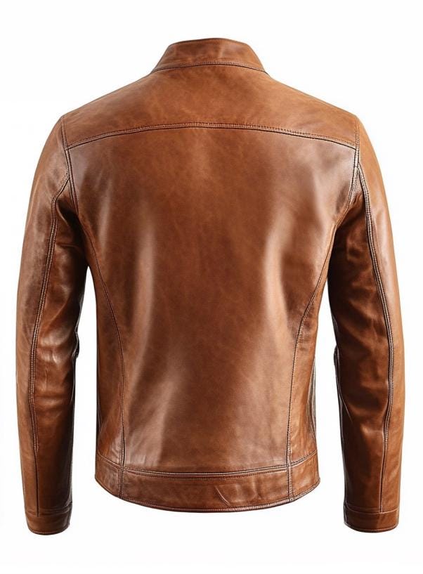 Men's Brown Real Leather Jacket – Slim Fit Casual Motorcycle Style By Leather Chloride