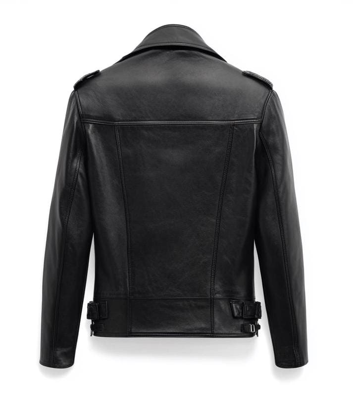 Men's Black Real Leather Jacket – Slim Fit Biker Motorcycle Street Style By Leather Chloride