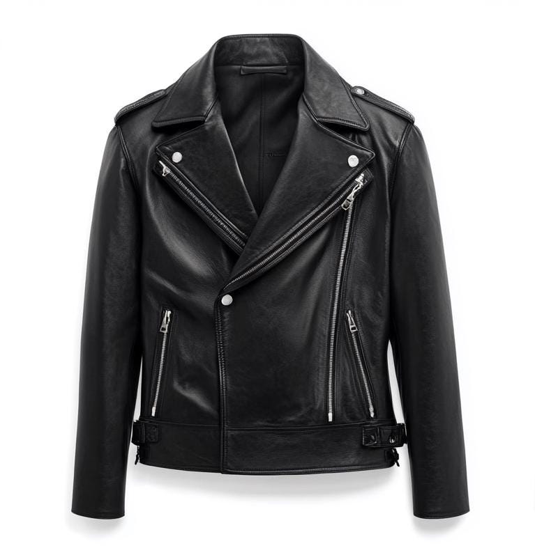 Men's Black Real Leather Jacket – Slim Fit Biker Motorcycle Street Style By Leather Chloride