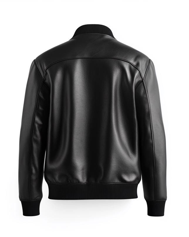 Men's Black Real Leather Jacket – Slim Fit Bomber Street Style Classic By Leather Chloride