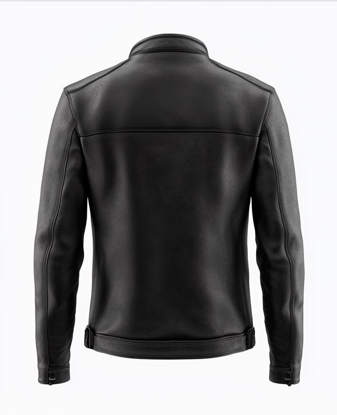 Men's Black Real Leather Jacket – Slim Fit Motorcycle Street Style Classic By Leather Chloride