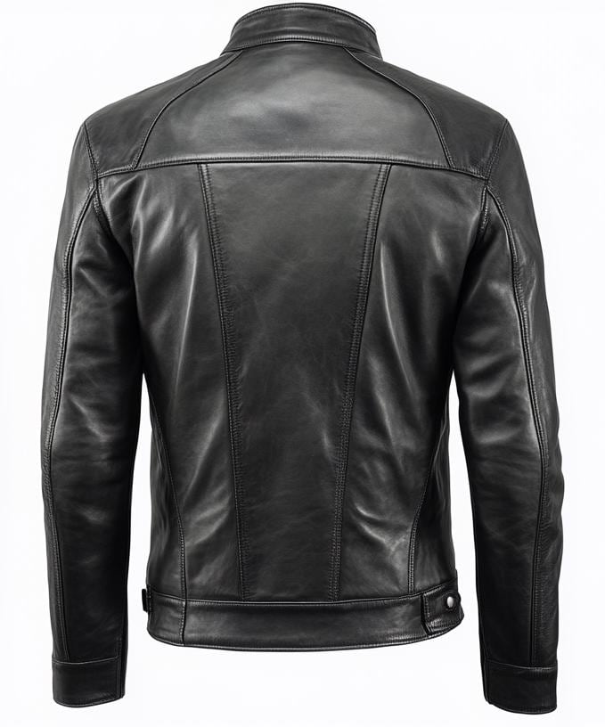 Men's Black Real Leather Jacket – Slim Fit Motorcycle Casual Street Style By Leather Chloride