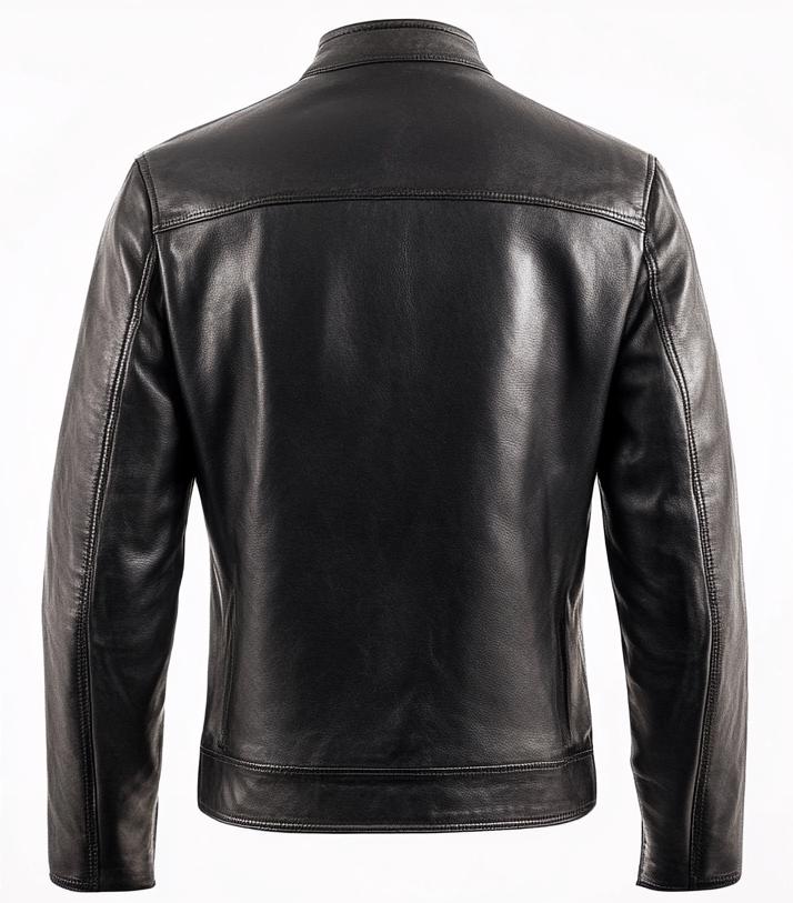 Men's Black Real Leather Jacket – Slim Fit Motorcycle Casual Street Style By Leather Chloride