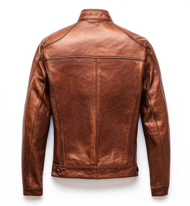 Men's Brown Real Leather Jacket – Slim Fit Streetwear Classic Style by Leather Chloride