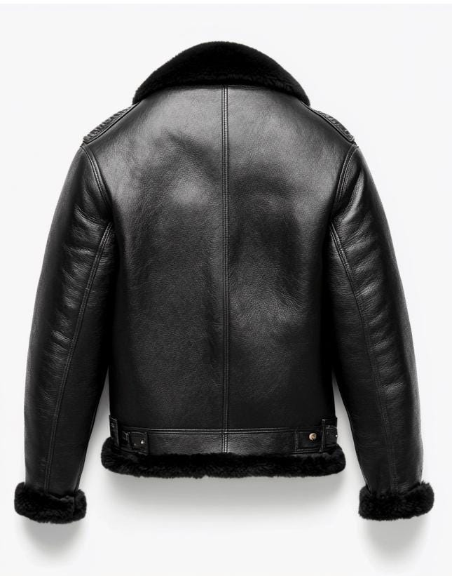 Men's Genuine Fur Shearling Jacket – Real Leather Winter Streetwear Classic by Leather Chloride