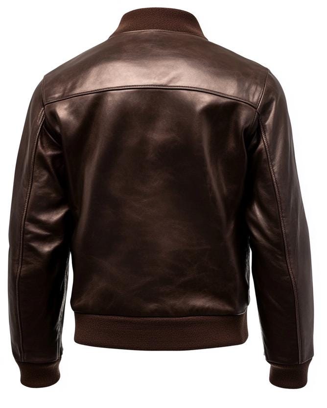 Men's Genuine Fur Bomber Jacket – Real Leather Brown Winterwear Street Style by Leather Chloride