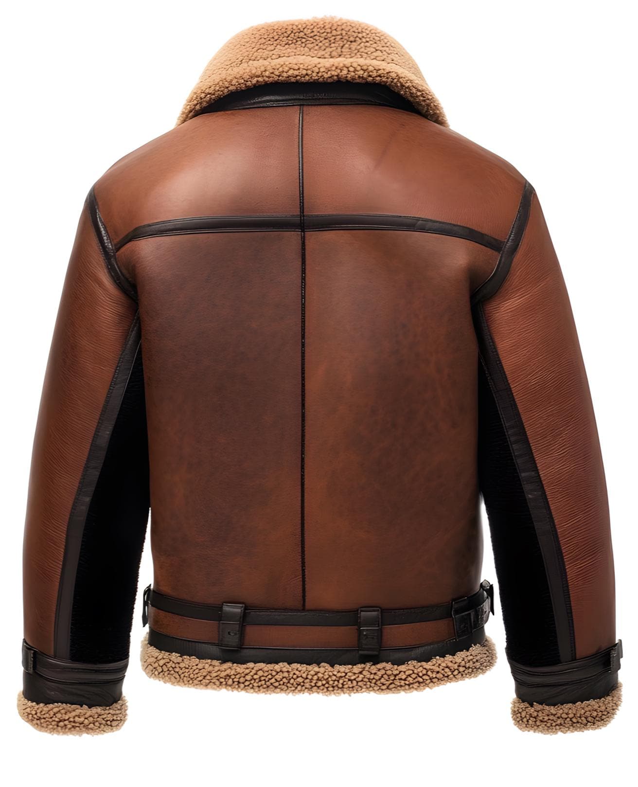 Men's Vintage Aviator Shearling Leather Jacket – Pilot Coat Real Fur Lined By Leather Chloride