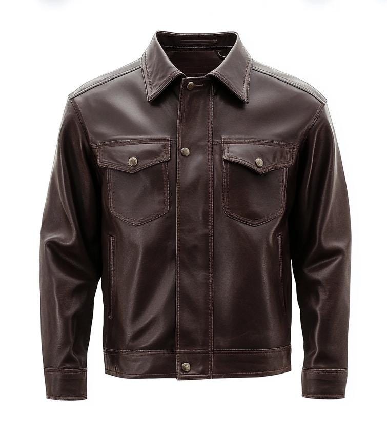 Men's Black Real Leather Jacket Slim Fit Biker Motorcycle Streetwear Classic by Leather Chloride
