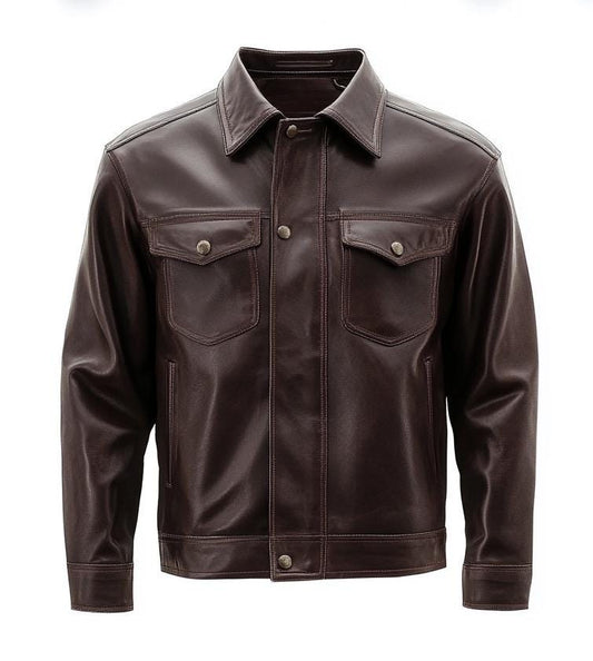 Men's Black Real Leather Jacket Slim Fit Biker Motorcycle Streetwear Classic by Leather Chloride