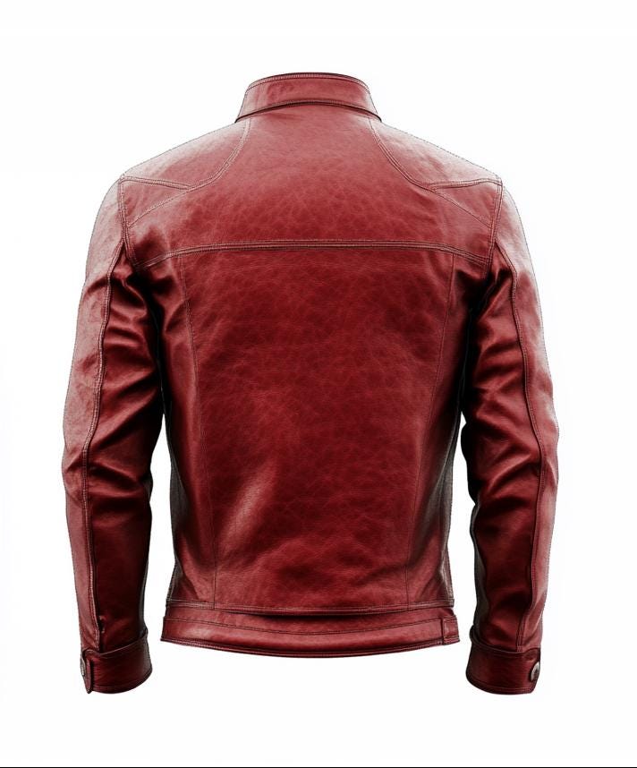 Men's Red Real Leather Jacket – Slim Fit Streetwear Casual Classic Style by Leather Chloride