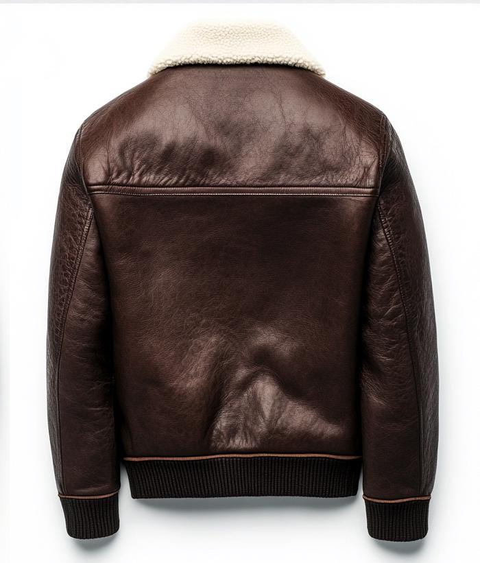 Men's Genuine Fur Bomber Jacket – Real Leather Winter Streetwear Classic by Leather Chloride